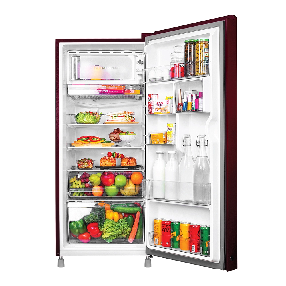 Haier 190L 3 Star Direct Cool Single Door Refrigerator with Toughened Glass Shelf - HRD-2103CRD-P